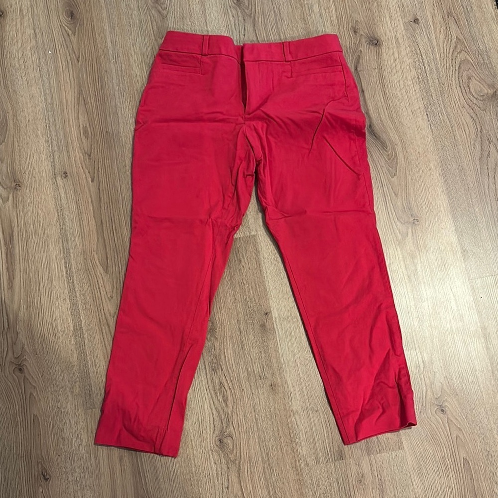 Banana Republic Sloan Cropped Red Pants NWOT​